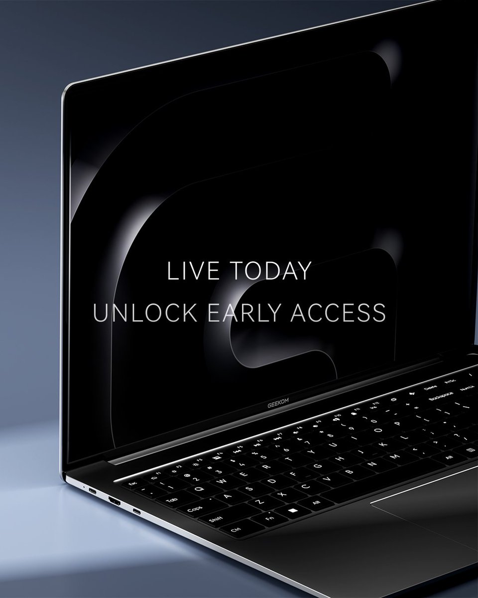 geekompc's tweet photo. It’s powerful. It’s long-lasting.

It needs to be yours. ⚡

Live TODAY  |  See you soon 🚀
-----
#GEEKOM #laptop #pcgaming #computer #tech #setup #windows #pcsetup #desksetup https://t.co/vvNgL1buJt