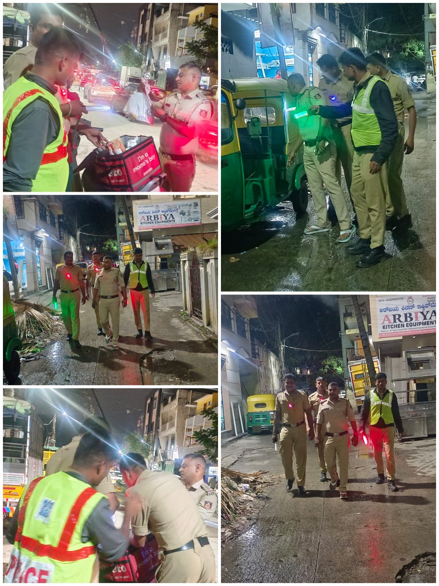 DCPCentralBCP's tweet photo. ಮಾನ್ಯ ಪೊಲೀಸ್ ಆಯುಕ್ತರು, ಬೆಂಗಳೂರು ನಗರ ರವರ ಸೂಚನೆಯಂತೆ ಕೇಂದ್ರ ವಿಭಾಗದ ಎಲ್ಲಾ ಪೊಲೀಸ್ ಠಾಣಾ ವ್ಯಾಪ್ತಿಗಳಲ್ಲಿ ಏರಿಯಾ ಡಾಮಿನೇಷನ್ ಎಕ್ಸರ್‌ಸೈಸ್ ಹಾಗೂ ನಾಕಾ ಕಾರ್ಯಾಚರಣೆಯನ್ನು ಯಶಸ್ವಿಯಾಗಿ ನಡೆಸಲಾಯಿತು. ಕಾರ್ಯಾಚರಣೆಯ ವೇಳೆ ಪ್ರಮುಖ ಜಂಕ್ಷನ್‌ಗಳು, ಸಾರ್ವಜನಿಕ ಸ್ಥಳಗಳು ಹಾಗೂ ಸೂಕ್ಷ್ಮ ಪ್ರದೇಶಗಳಲ್ಲಿ ಗೋಚರ ಪೊಲೀಸ್ ಬಂದೋಬಸ್ತ್ ಏರ್ಪಡಿಸಿ, ಅನುಮಾನಾಸ್ಪದ ವ್ಯಕ್ತಿಗಳು ಮತ್ತು ವಾಹನಗಳ ತಪಾಸಣೆ ನಡೆಸಲಾಯಿತು. ರೌಡಿ ಶೀಟರ್‌ಗಳು ಹಾಗೂ ಅಪರಾಧ ಚಟುವಟಿಕೆಗಳಲ್ಲಿ ತೊಡಗಿರುವವರ ಮೇಲೆ ನಿಗಾ ವಹಿಸಿ ಅಗತ್ಯ ಮುನ್ನೆಚ್ಚರಿಕೆ ಕ್ರಮಗಳನ್ನು ಕೈಗೊಳ್ಳಲಾಯಿತು.
#AreaDomination #NakaOperation #LawAndOrder #PublicSafety #KarnatakaPolice #BengaluruCityPolice
