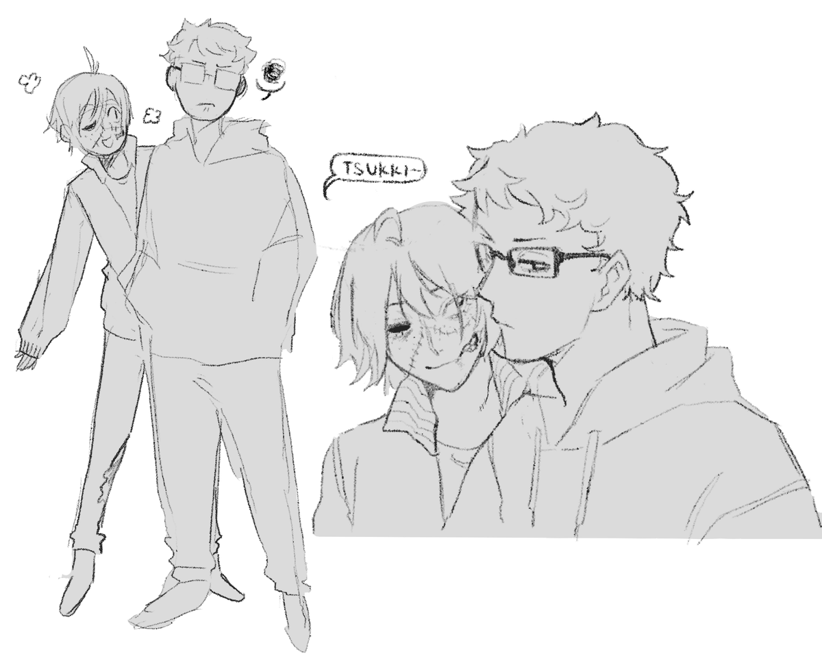 Ch0uJ0u's tweet photo. When you're lowkenuinely forced (He was not) to investigate the death of your now-zombie best friend
#tsukkiyama #tskym #月山 https://t.co/3qFIleNISJ