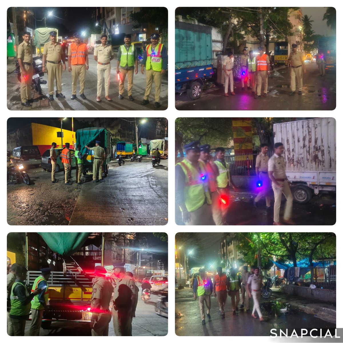 DCPCentralBCP's tweet photo. ಮಾನ್ಯ ಪೊಲೀಸ್ ಆಯುಕ್ತರು, ಬೆಂಗಳೂರು ನಗರ ರವರ ಸೂಚನೆಯಂತೆ ಕೇಂದ್ರ ವಿಭಾಗದ ಎಲ್ಲಾ ಪೊಲೀಸ್ ಠಾಣಾ ವ್ಯಾಪ್ತಿಗಳಲ್ಲಿ ಏರಿಯಾ ಡಾಮಿನೇಷನ್ ಎಕ್ಸರ್‌ಸೈಸ್ ಹಾಗೂ ನಾಕಾ ಕಾರ್ಯಾಚರಣೆಯನ್ನು ಯಶಸ್ವಿಯಾಗಿ ನಡೆಸಲಾಯಿತು. ಕಾರ್ಯಾಚರಣೆಯ ವೇಳೆ ಪ್ರಮುಖ ಜಂಕ್ಷನ್‌ಗಳು, ಸಾರ್ವಜನಿಕ ಸ್ಥಳಗಳು ಹಾಗೂ ಸೂಕ್ಷ್ಮ ಪ್ರದೇಶಗಳಲ್ಲಿ ಗೋಚರ ಪೊಲೀಸ್ ಬಂದೋಬಸ್ತ್ ಏರ್ಪಡಿಸಿ, ಅನುಮಾನಾಸ್ಪದ ವ್ಯಕ್ತಿಗಳು ಮತ್ತು ವಾಹನಗಳ ತಪಾಸಣೆ ನಡೆಸಲಾಯಿತು. ರೌಡಿ ಶೀಟರ್‌ಗಳು ಹಾಗೂ ಅಪರಾಧ ಚಟುವಟಿಕೆಗಳಲ್ಲಿ ತೊಡಗಿರುವವರ ಮೇಲೆ ನಿಗಾ ವಹಿಸಿ ಅಗತ್ಯ ಮುನ್ನೆಚ್ಚರಿಕೆ ಕ್ರಮಗಳನ್ನು ಕೈಗೊಳ್ಳಲಾಯಿತು.
#AreaDomination #NakaOperation #LawAndOrder #PublicSafety #KarnatakaPolice #BengaluruCityPolice