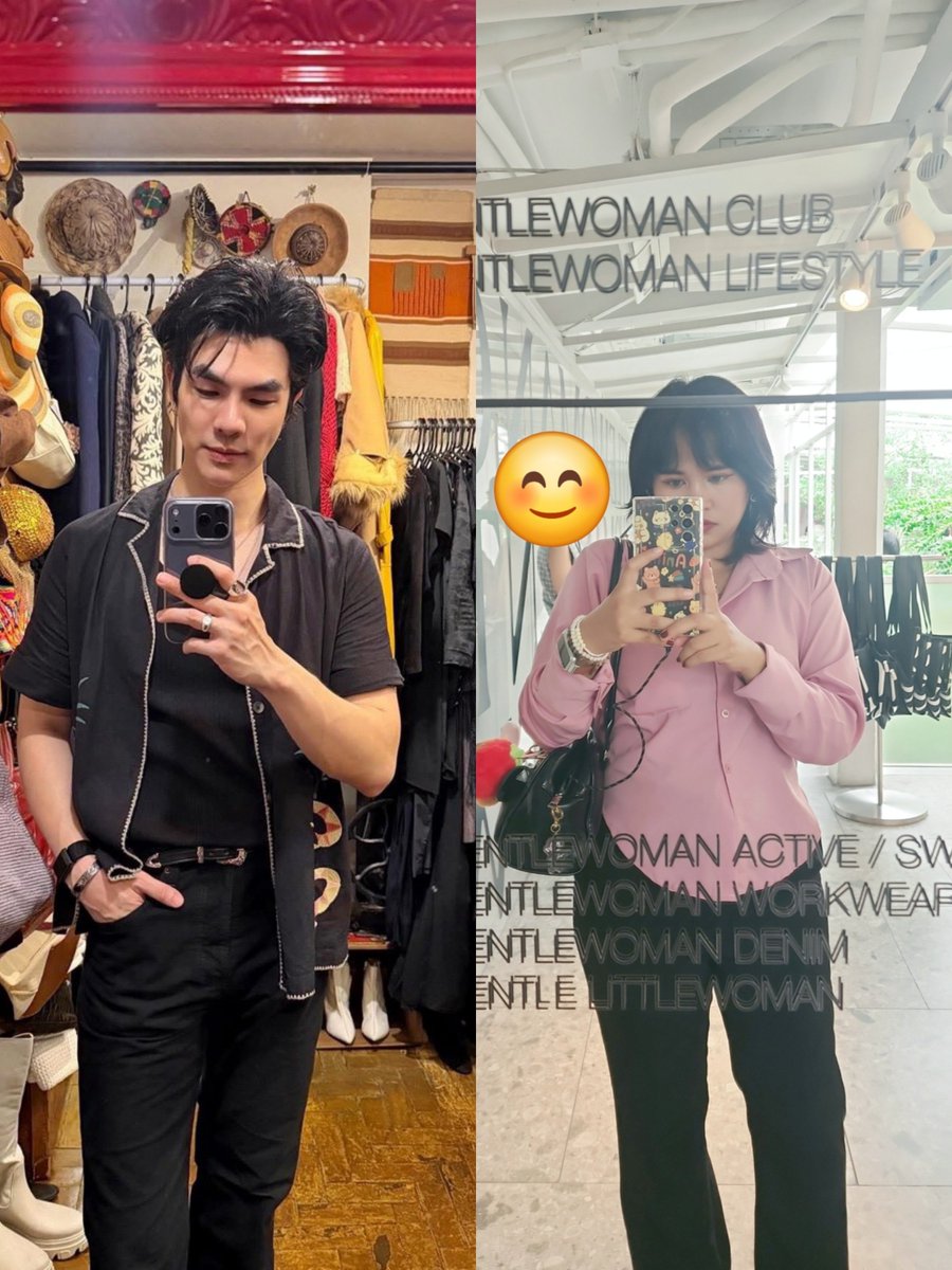 bowbow8515's tweet photo. Mirror 🪞 
#GreenyRoseSelcaDay
#MilePhakphum 
@milephakphum https://t.co/yXq9tS23sl