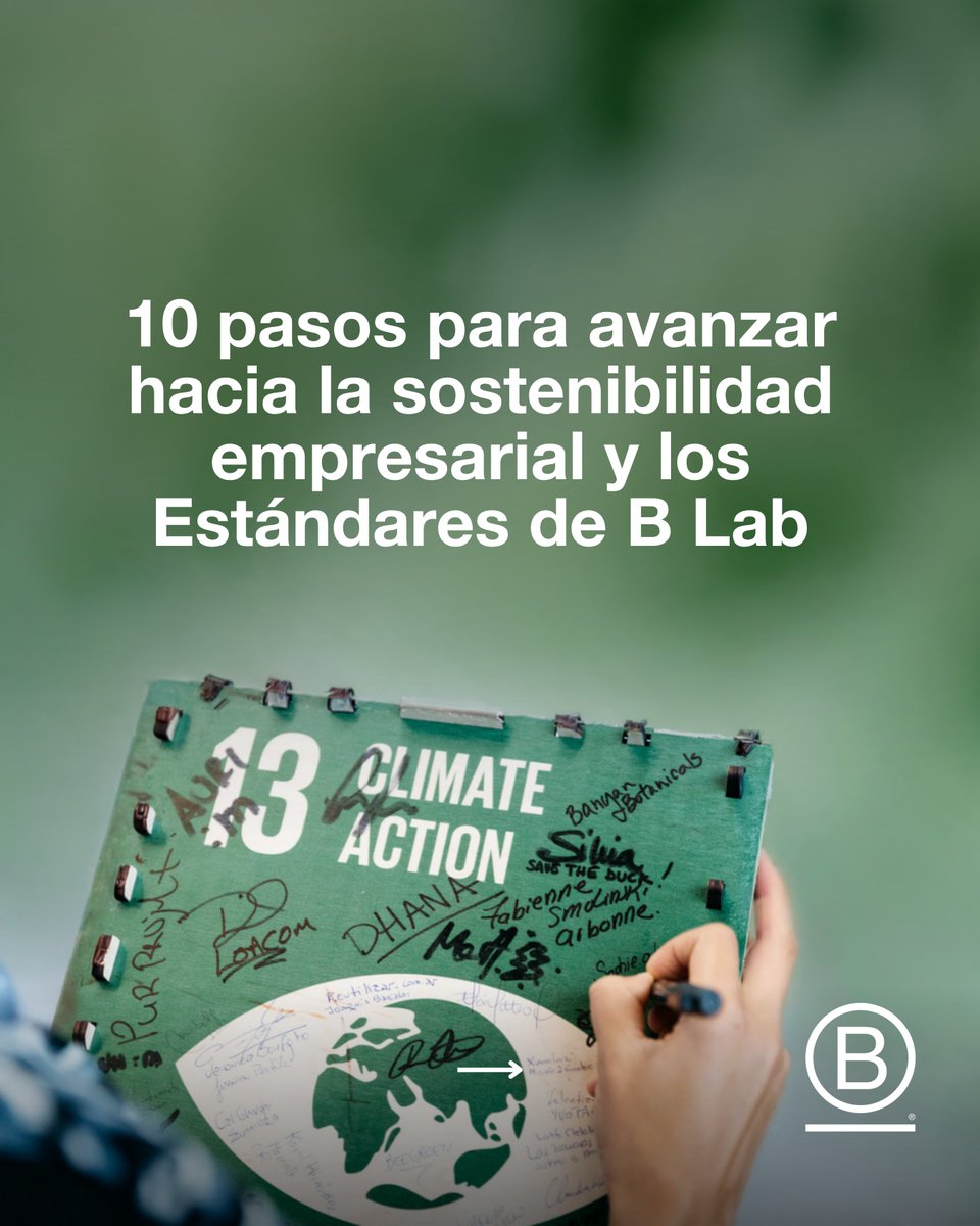 BCorpSpain's tweet photo. 🌍 En el #DíaMundialDelMedioAmbiente recordamos que la sostenibilidad no es una meta aislada, sino un camino de mejora continua. 🌱

📘 Descubre nuestra guía sobre Acción Climática y Circularidad, dos temáticas clave de los Estándares de #BLab.

🔎 https://t.co/kh1wUKjQKy https://t.co/b9QLu9VbwY