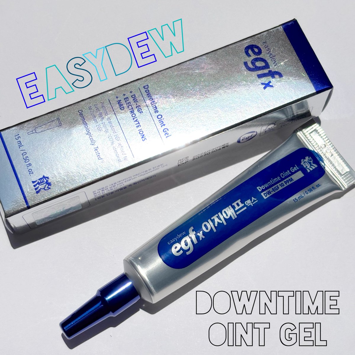 __phl88's tweet photo. ［PR：Easydew］

Easydew
EGFx ダウンタイムオイントゲル

韓国の薬局で販売されている大熊製薬の「セサル軟膏」のノウハウを活かして開発された製品！
施術後などで強くダメージを受けた肌バリアを集中的にケアし、肌をすこやかに整えてくれるのだそう。
⬇︎ https://t.co/xLiGRcfxId