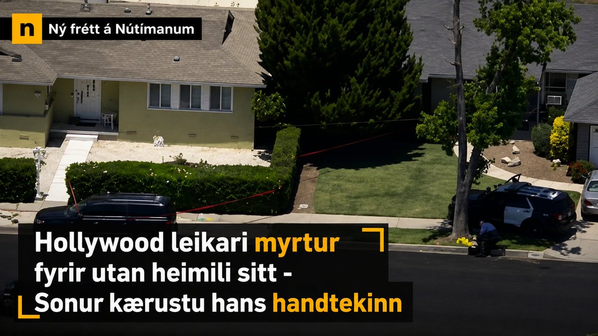 nutiminn's tweet photo. Hollywood leikari myrtur fyrir utan heimili sitt - Sonur kærustu hans handtekinn.

https://t.co/lSe7P2zEtw https://t.co/GFDMreP0B3