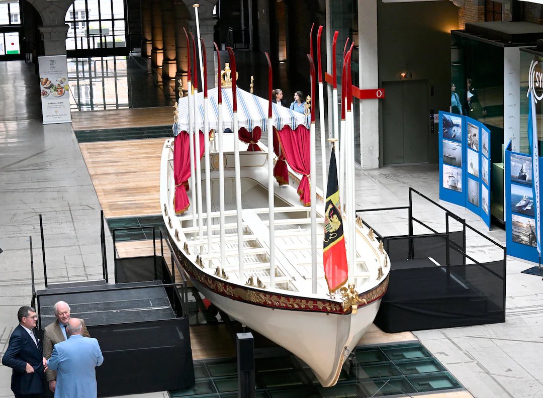 DM_Vincenzo's tweet photo. Cool, the royal barge built for King Leopold I of the Belgians in 1835 to host visitors - but was decommissioned and dismantled in 1911 - has been rebuilt! Photos: Photo News https://t.co/EPasvn9crV