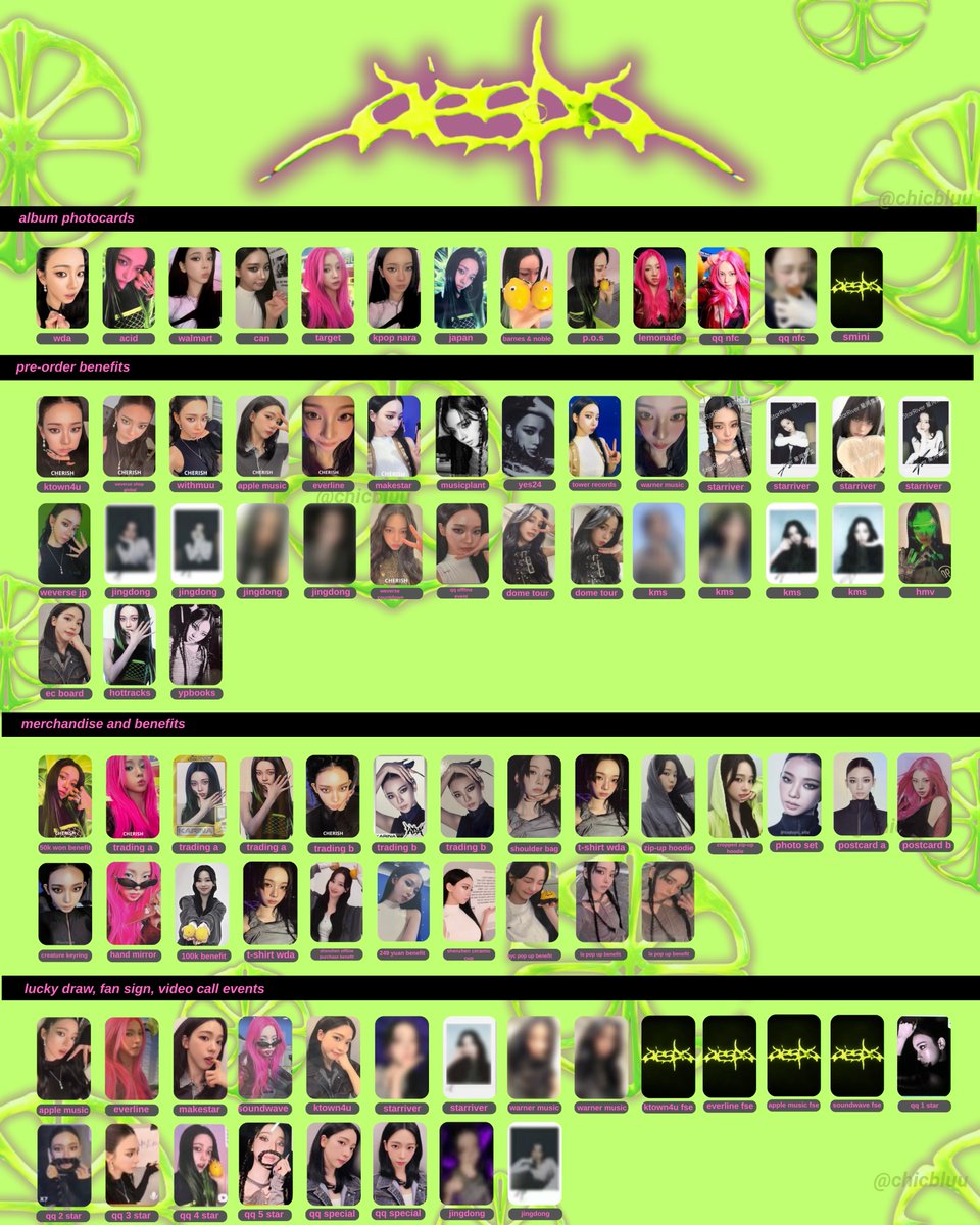 chicbluu's tweet photo. karina lemonade full template 🍋
  
# aespa karina lemonade 에스파  카르나  포카   

updated: qq music 1/2/3/4/5 star + special pcs (no blur)
added: jingdong ld &amp; pola https://t.co/v8djLwyKmn