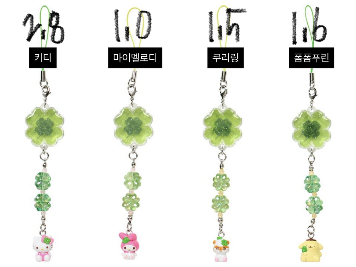 ddololon's tweet photo. 산리오 헤이세이 소녀 시리즈
클로버 스트랩 키링 양도 공구 분철

+반택0.21 편택0.39
겉박스만 개봉, 비닐은 개봉x

풀박스 16만원 여러박스있음

네잎클로버 헬로키티 마이멜로디 쿠리링 폼폼푸린 우사하나 쿠로우사 시로우사 슈가바니즈 마슈마로 리락쿠마 코리락쿠머 코구마 산엑스 가챠 피규어 https://t.co/TLygYKvqXw