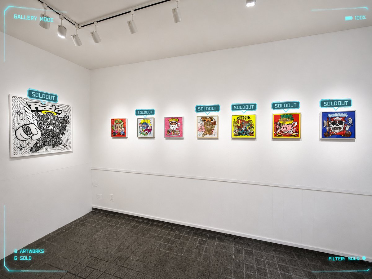GULPOST's tweet photo. ARTWORK STATUSを確認。
ありがたすぎることに
ヨンパチマンの新しい額装作品は残り2つだな…
( 元photo by すずくむさん @szkm4444 ) https://t.co/05nFTortPu