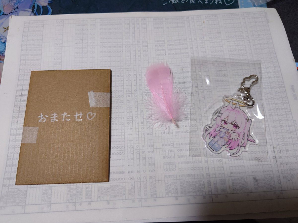 fallk0722's tweet photo. 帰ってきたら放り込まれてた物を開封するなど
朱桃れんさん、有難く頂戴します https://t.co/zUDNNvDjQb