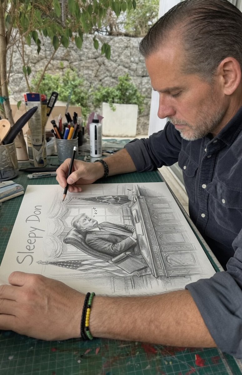 TheProtestFilms's tweet photo. @harryjsisson That's not what @HunterBiden was drawing. https://t.co/pmlYiB51Eu