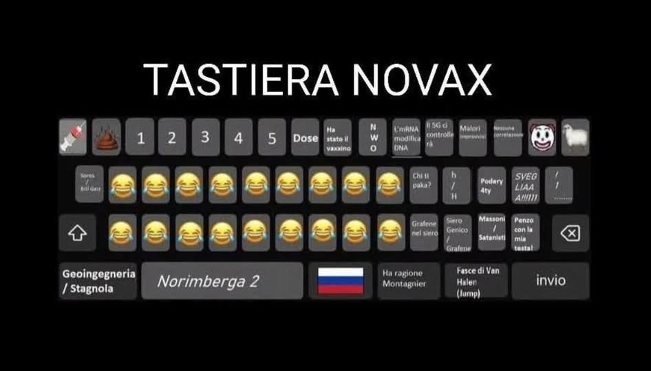 AlanPanassiti's tweet photo. La #tastiera #novax https://t.co/byDhBbk5Po