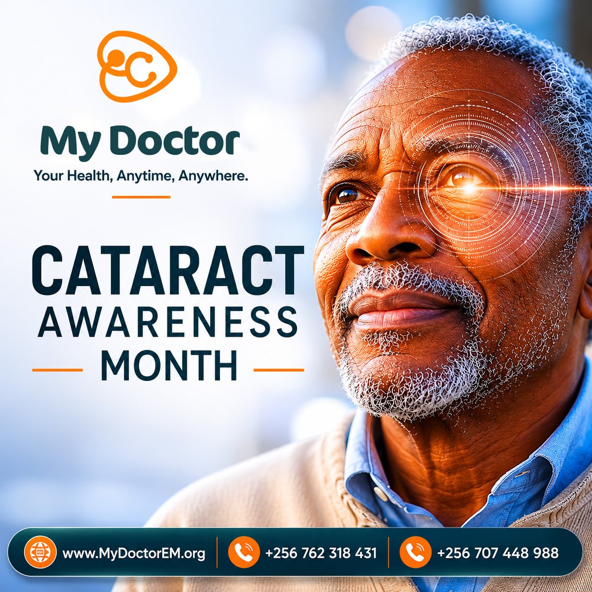 MyDoctorNow's tweet photo. June is Cataract Awareness Month!

Cataracts can steal your vision slowly, but early awareness and care can protect your sight. Your health matters — anytime, anywhere.

📞 Reach out today: +256 762 318 431 / +256 707 448 988 | https://t.co/82v9aA4tEw

#MyDoctor https://t.co/DACF0oSpqC