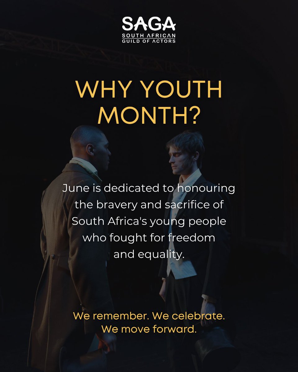 SAGActors's tweet photo. The Youth need to be heard.
The Youth need to be nurtured. 
The Youth need to be given opportunities. 
The Youth needs to be protected. 
This June, we prioritise our Youth🎭✊

#saga #saguildofactors #youthmonth https://t.co/mbsF5gLbg4