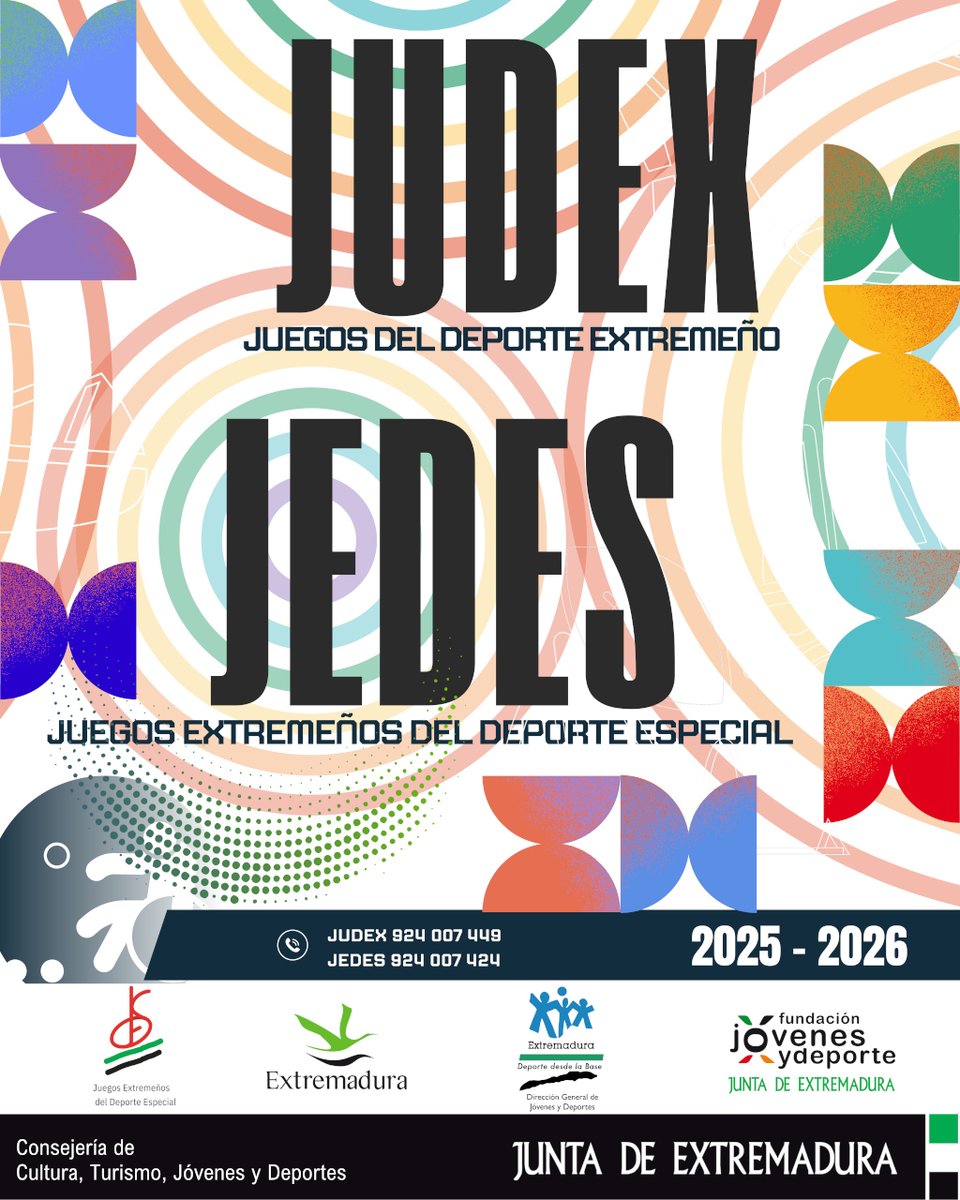 FedExtAtletismo's tweet photo. 📆06/06/2026
📍Cáceres
- Campeonato de Extremadura Judex Sub8-Sub10-Sub12 y Sub14,
📜Reglamentos, horarios y listas de salidas 👇
https://t.co/YPgR3m5ctM
@FJyD @jovendeportEXT @DiputacionCC @DipdeBadajoz @CTD_cdcaceres https://t.co/8FSTMcogu1