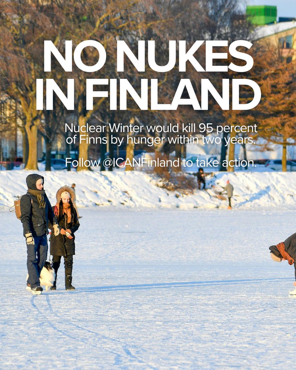 nuclearban's tweet photo. 2/ The law currently prohibits the importation of nuclear warheads, their transport, delivery or possession. As ICAN's ED said: “Finland's nuclear prohibition law is not a relic. It is a hard-won recognition that security rests on international law and a rules-based order [...]. https://t.co/fN5RgzBUDf