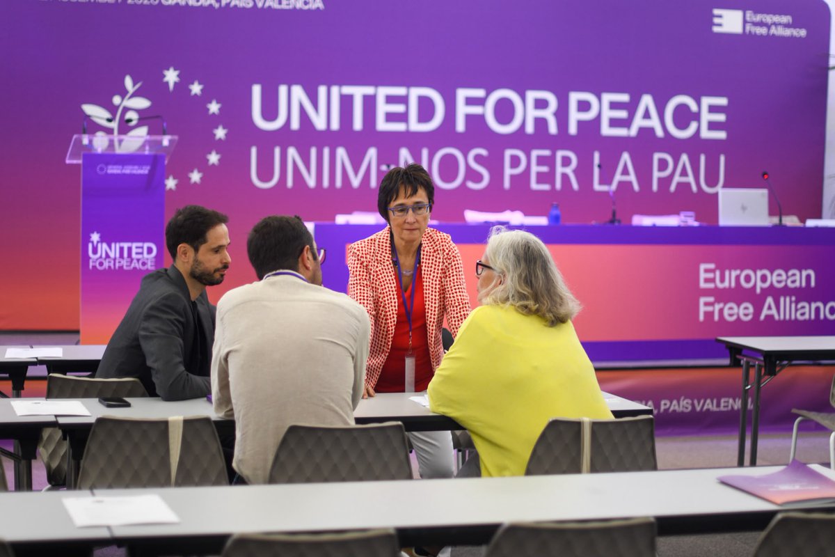 mauro_vaiani's tweet photo. In hard times of democracy backsliding, @EFAparty is working for strong local democracies serving communities, #ForAll - #Gandia General Assembly https://t.co/BszvYV1aru