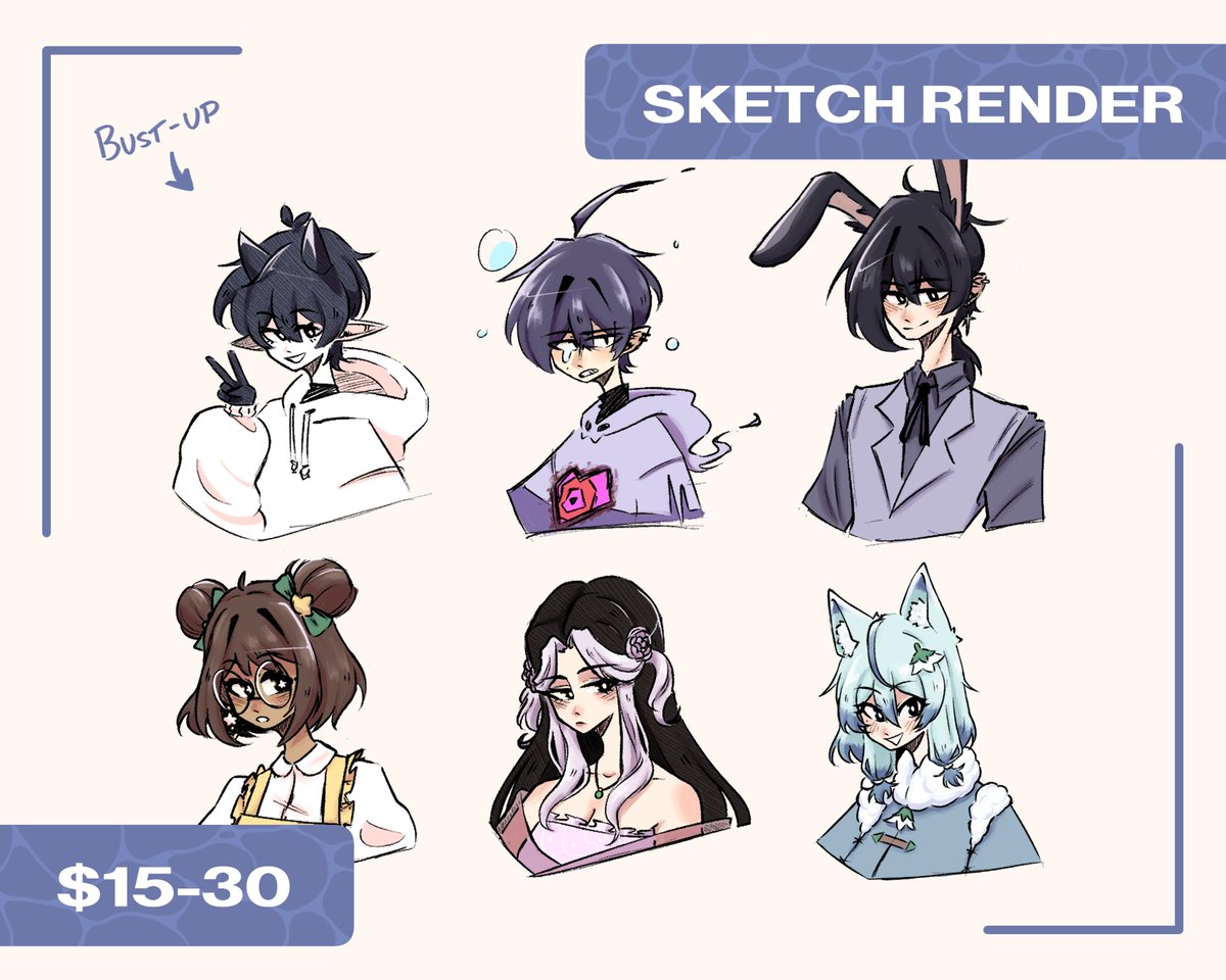 Ep6engsub's tweet photo. Sketch Render comms on VGen are going to be left open for the summer.

https://t.co/cKnpTDNd4j https://t.co/aOMEpdyMSG