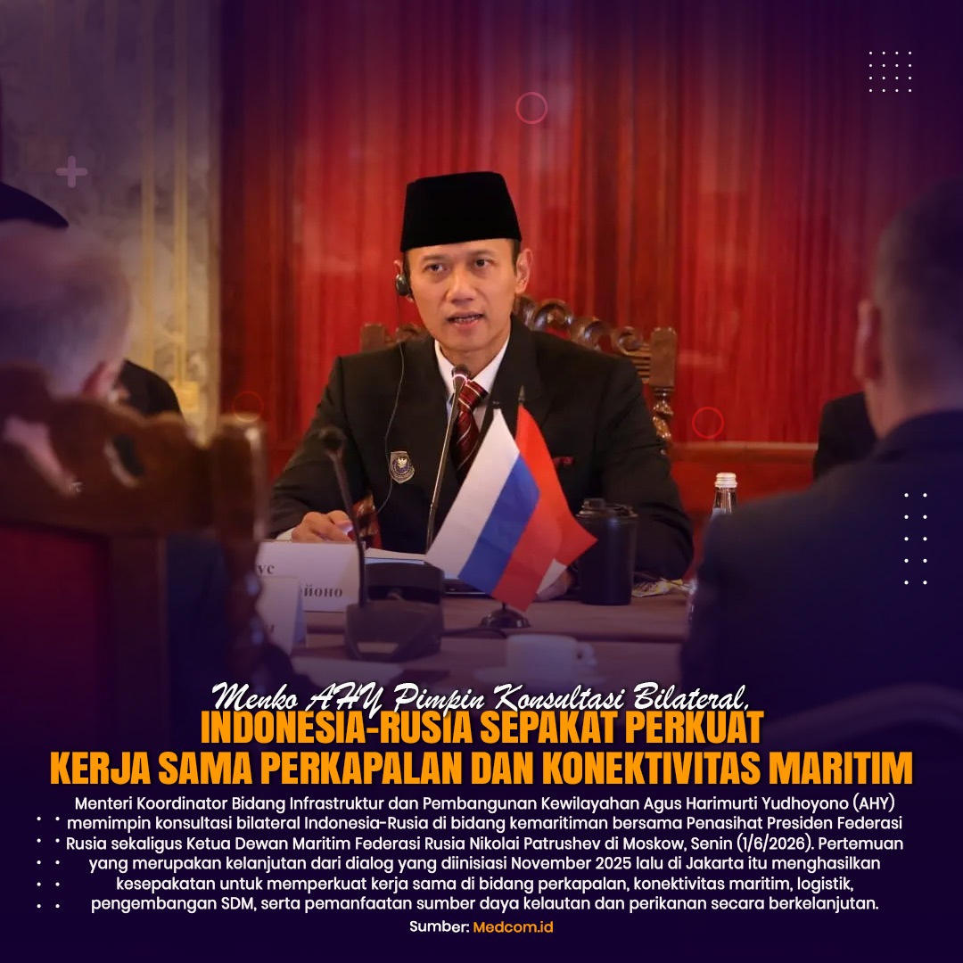 dfhfol's tweet photo. Kerjasama RI Rusia menjadi salah satu langkah penting dalam memperkuat hubungan internasional yang mampu mendukung berbagai agenda pembangunan yang berkelanjutan. #AHYBangunKemitraan https://t.co/9gIUyMg2Yq