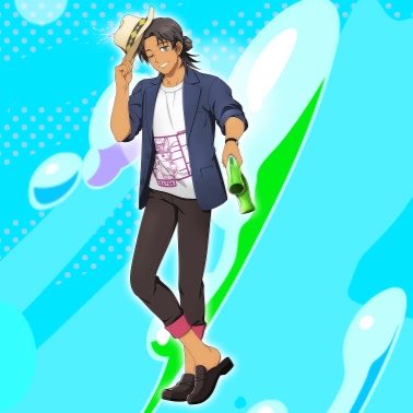 RavenOfAltosk's tweet photo. I love that my husband is holding a water gun that’s the same color as Alioth’s hair. 💜💦💚

#RavenSoulmate
#TalesOfVesperia https://t.co/VZ7iF2Vn6T