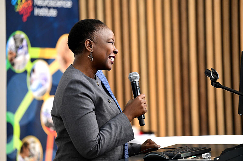 UCT_news's tweet photo. At the end of May, dignitaries and students gathered to celebrate the trailblazing contribution of Professor Salome Maswime, as she looks to her new role as head of Wits School of Clinical Medicine.

Read more: https://t.co/ARnwDvhd9B

@UCTHealthSci https://t.co/Ww8byt2PQO