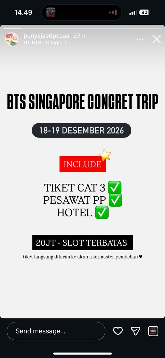 mimipoca's tweet photo. terus aku kan pengen cat 2 atau 3, terus ga dapet tp jual tiket cat 3 dibarengin sama tour mereka :”) gatau lagi deh https://t.co/nbBYtyzea2