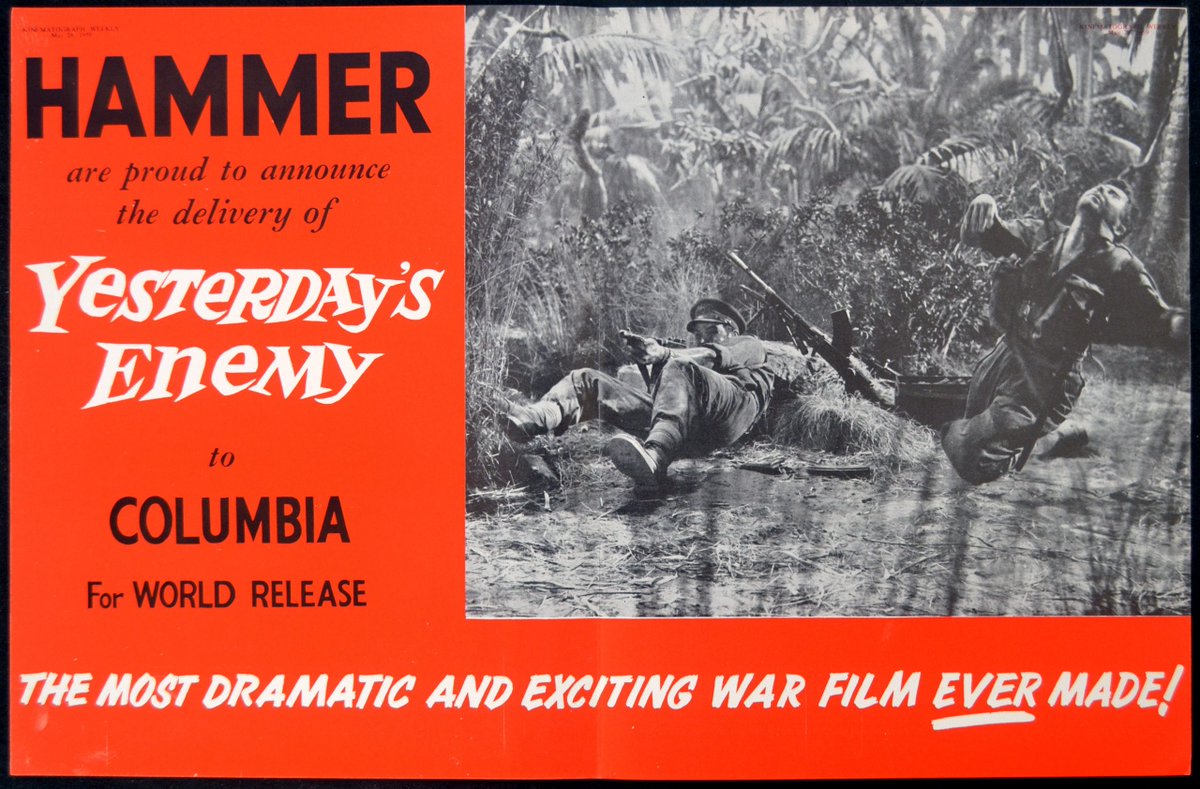 PrettyGonzo's tweet photo. If you're a fan of Hammer Studios, you'll likely find this review of the WWII #movie "Yesterday's Enemy" intriguing &amp; (like me) want to see it! Check out #ClassicFilm &amp; TV Café's "Stanley Baker Takes Command..." #film #warmovies @classic_film #Hammerfilms https://t.co/6oTLXQttCW https://t.co/shjZOb2P60