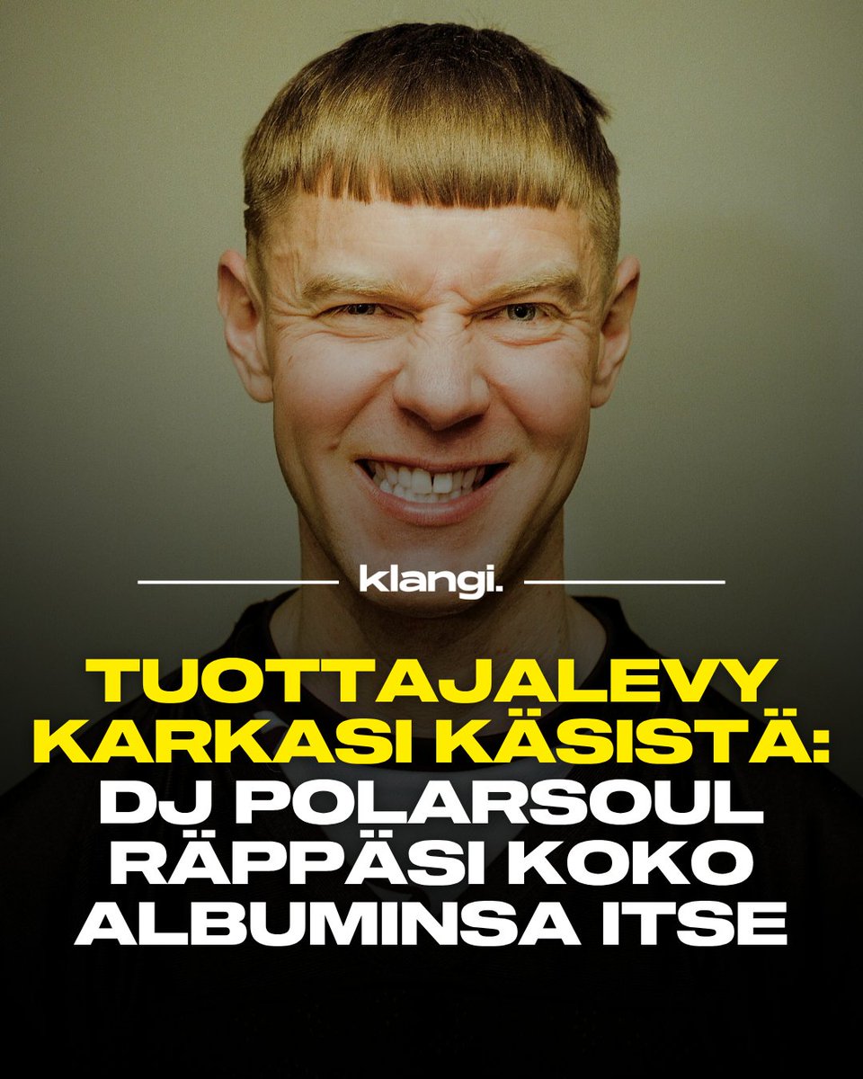 klangimedia's tweet photo. Klangin haastattelussa DJ Polarsoul kertoo miten päätyi tekemään tuottajalevynsä sijaan oman räppilevyn. Lue haastattelu: https://t.co/zWVl0Rol8F https://t.co/aKFq9yoDGV