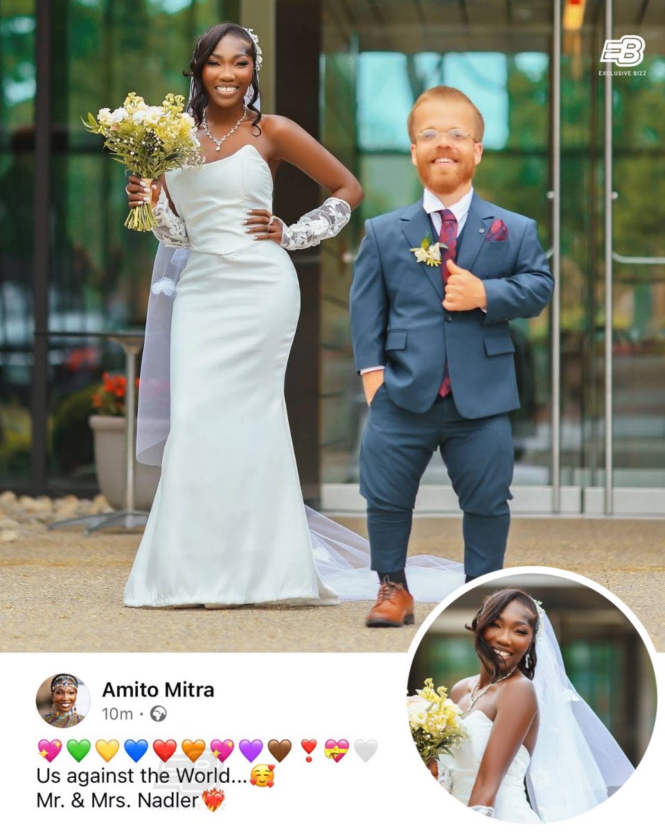 excluive_bizz's tweet photo. Ugandan content creator Amito Mitra officially Mrs Nadler following their colorful wedding. 
Congratulations. https://t.co/0mjVHYMbNC