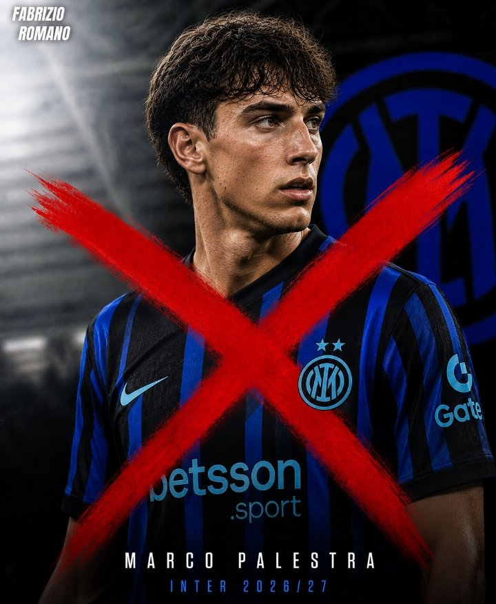 LHSK_4's tweet photo. ESCLUSIVA 🚨⚠️ :
MARCO PALESTRA TO INTER 
ONLY IN THE DREAM!!
L esterno Italiano infatti andrà a giocare in una squadra estera per una cifra pari a 60 milioni di euro.
Qual'e la squadra??
Avremo novità nei prossimi giorni.
Dunque niente #SerieA per #Palestra
#Inter #Calciomercato https://t.co/lzOaFC0brL
