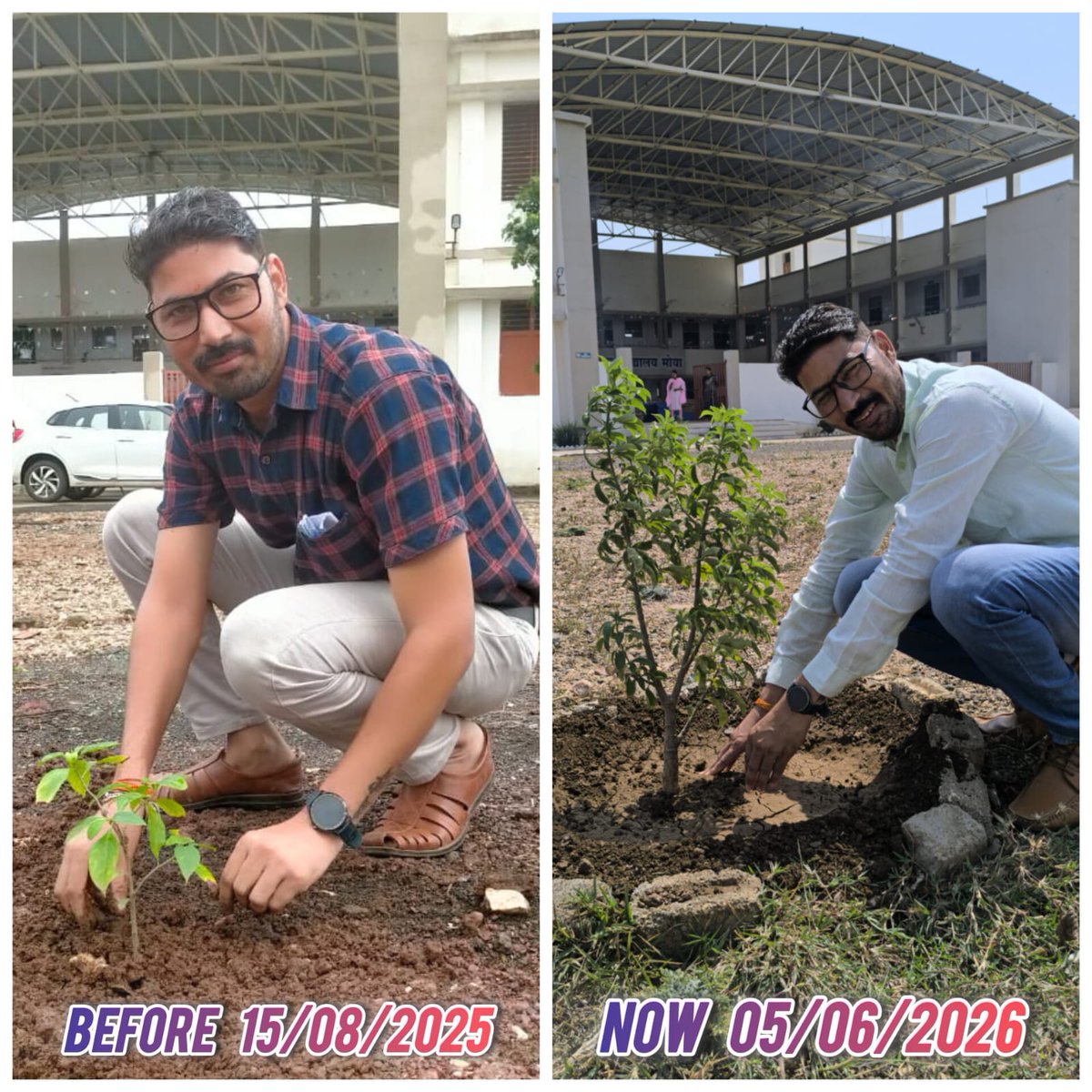 HSLilhare's tweet photo. एक पेड़ मां के नाम विश्व पर्यावरण दिवस पर लगाए गए। 
15 अगस्त 2025 को मेरे विद्यालय शासकीय उमावि  मोया बिछुआ जिला छिंदवाड़ा में 500 पौधों का पौधारोपण किया गया जो आज 5 जून 2026 को 490 पेड़ हरियाली के साथ लहरा रहे हैं।
@ChouhanShivraj 
@pspoffice 
@Lakhan4Chaurai 
@bjpdilipahirwar https://t.co/tqaEzkcAhK