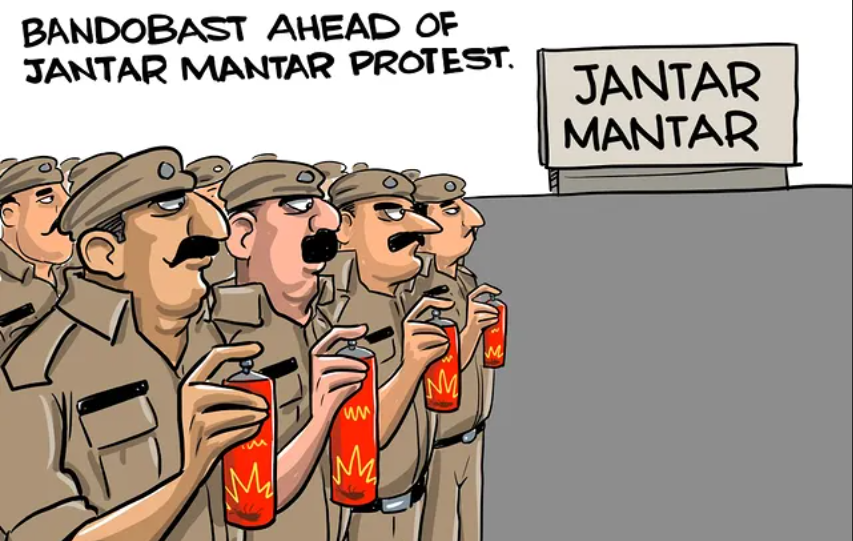 Cockroach__Back's tweet photo. 6TH JUNE Scenario!
😂Jantar Mantar ready for every possible invasion.
POV: The cockroaches have announced a march to Jantar Mantar .
#6thjune #meme #NEET #CBSE #Resign 
#CockroachJantaParty #CJP #HitTheCockroach https://t.co/1NZdOln0Ay