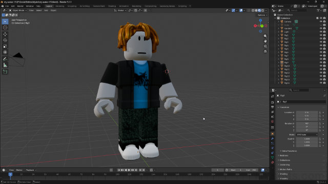 KatsBits's tweet photo. "How To Import Roblox Avatars Into Blender" https://t.co/cijo1dtB6z quick look at exporting an avatar from Roblox Studio and importing the model into Blender as a scale/size reference https://t.co/ww8FDnXsR2