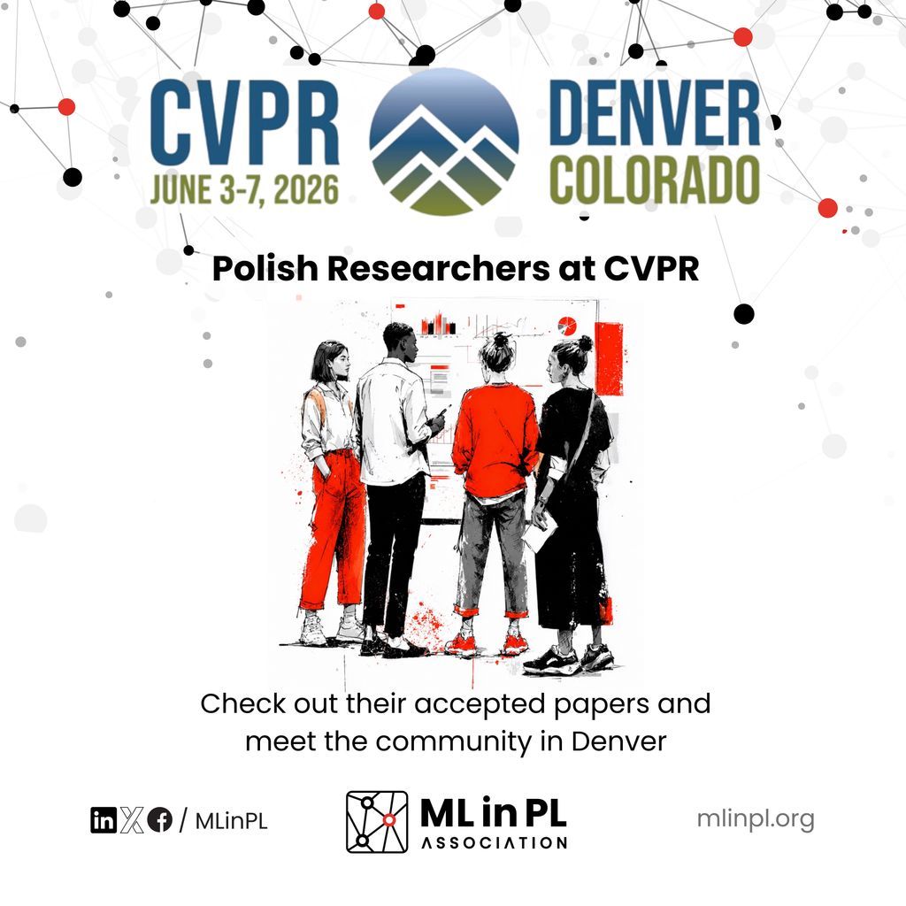 MLinPL's tweet photo. We went through CVPR 2026 and pulled out every paper with a Polish author. One pattern jumped out immediately: more than a third are 3D. Novel view synthesis, Gaussian splatting, feed-forward reconstruction. Gaussians everywhere. https://t.co/7OKgM8qTSZ