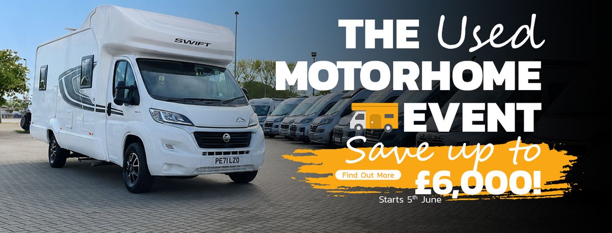 SimpsonsMCC's tweet photo. Our The Used Motorhome Event is now on | Save up to £6,000. Huge Savings Across Leading Motorhome Franchises. Hurry, Event on for 10 days only! Find out more at https://t.co/HbBSaRWs5F #usedmotorhomesale #motorhomesale https://t.co/RR1D1pg7ia