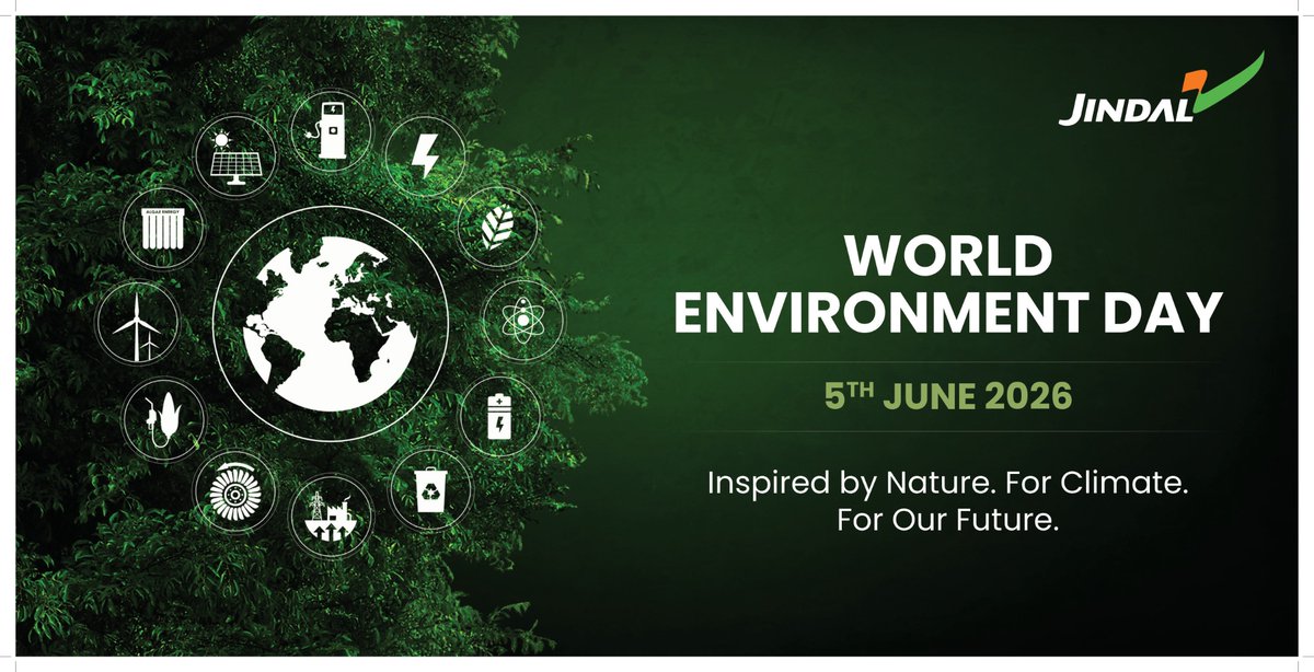JindalRenewable's tweet photo. The solutions to many of our greatest challenges already exist in nature.
As we work towards a cleaner energy future at Jindal Renewables, we're reminded that every action today helps shape a more sustainable tomorrow.
#WorldEnvironmentDay #NowForClimate #Sustainability https://t.co/RmN5KAxzCK