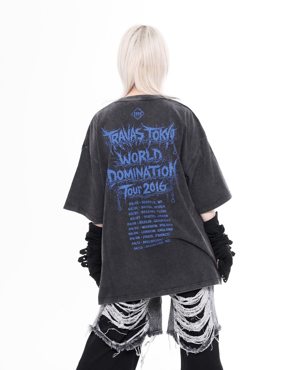 bbopdrop's tweet photo. 【TRAVAS TOKYO】 
6月6日(土)発売
NEW ARRIVAL

ピアス付きイラスト加工TEE

ピグメント加工のTシャツにイラストプリントが印象的!!
ツアーT風のバックプリントにも注目です💙 https://t.co/ewVTLvizHL
