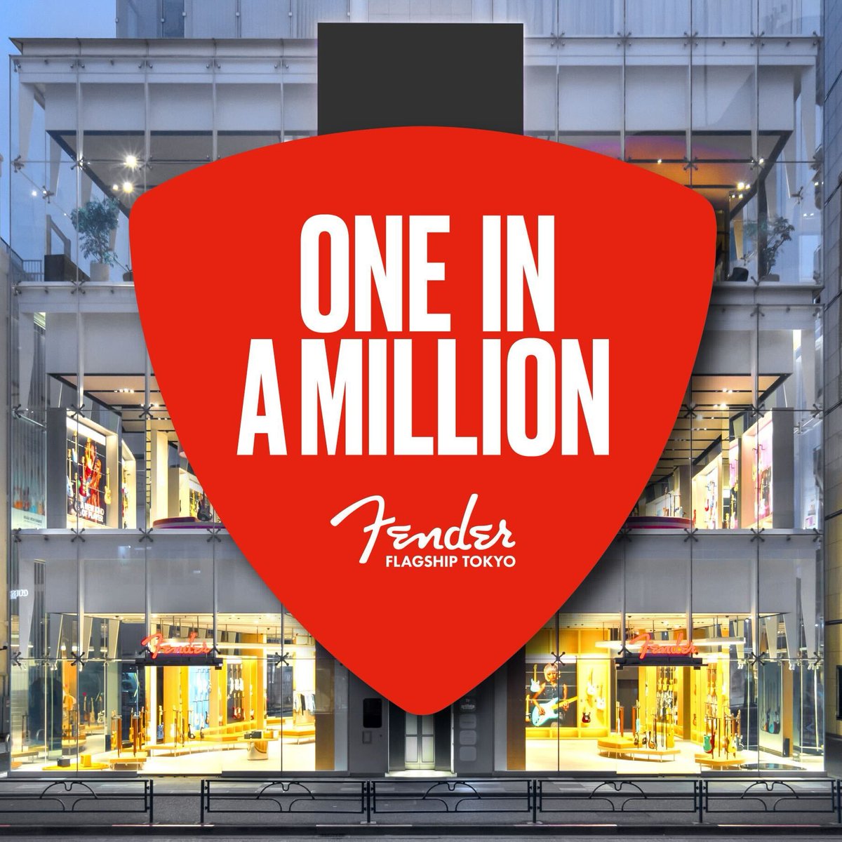 Fender_Official's tweet photo. Fender Flagship Tokyo 店内で撮影した写真に、ハッシュタグ 「1MFenderFlagshipTokyo」 を付けてInstagram/Xに投稿すると、選ばれた投稿が屋外巨大LEDビジョンに放映されるチャンス！ 

キャンペーン期間中以外に撮影された写真も対象📸あなたの思い出の写真是非投稿してください🎸 

🗓6/30 (火)まで