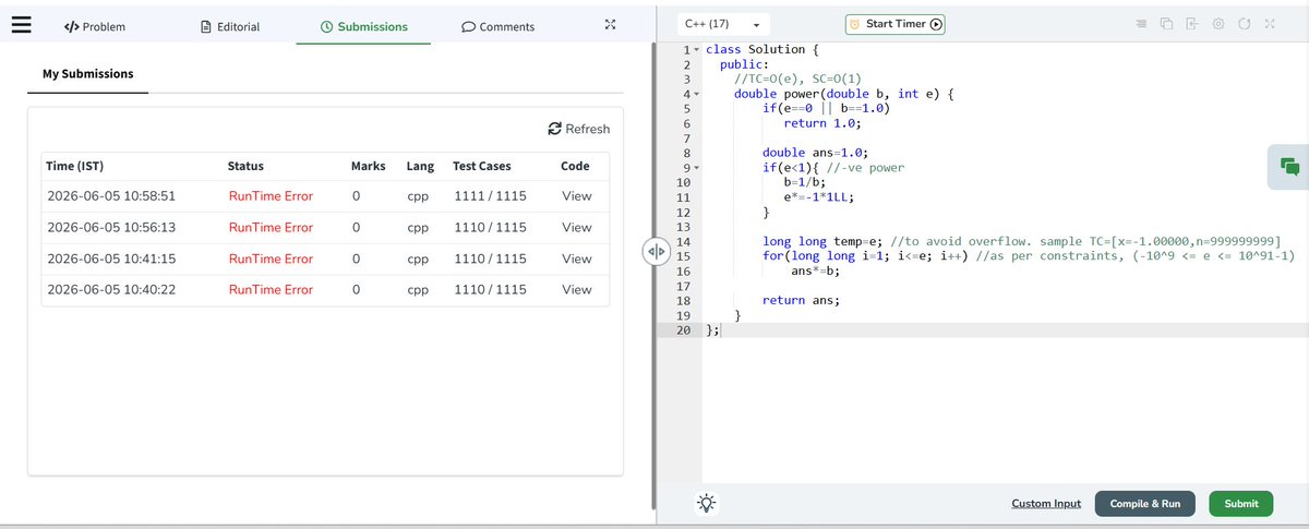 nOnecaresreally's tweet photo. Day 5[Arrays] #SDESheetChallenge
Search in a 2D matrix
Pow(x, n)
Majority Element-I https://t.co/8ozo2hOQSX
