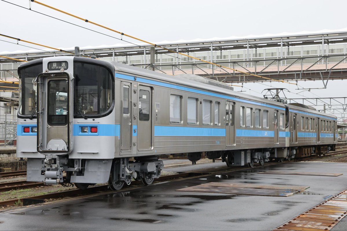 2026年6月5日 松山運転所所属の7000系電車7106号車+7025号車が多度津
