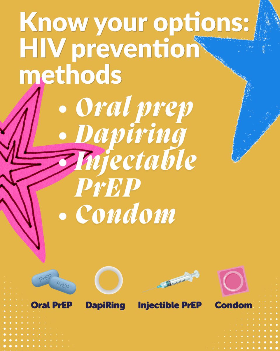 FASTPrEPstudy's tweet photo. Important things to know about HIV prevention methods. 
💊 Oral PrEP 
⭕ DapiRing 
💉 Injectable PrEP 
♥️ Condom

Choose the method that fits your lifestyle. 🤩

#fastprep #choices #hivfreegeneration #sexualhealth #hivprevention https://t.co/e8JslJVCI4