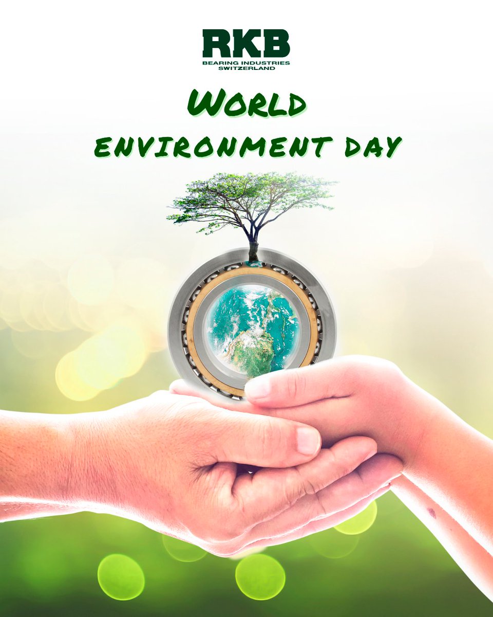 RKBbearings's tweet photo. Happy World Environment Day 🌍
With a growing presence in the renewable energy sector, continuous environmental improvements, and ongoing efforts to reduce greenhouse gas emissions, RKB remains committed to supporting a more sustainable future and contributing to a greener world. https://t.co/1mkS5Ms0gH