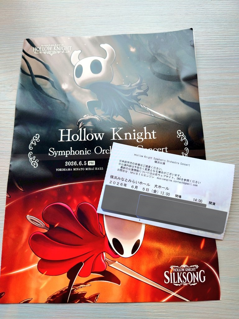 stsmim2go's tweet photo. Hollow Knight Symphonic Orchestra　Concert(A Program) なんとか開演時間に間に合い最初から聴けた〜！！
アメリアさんの生歌が尊すぎて…
涙の都のあの寂しくも美しい雰囲気を生で感じられたのが幸せすぎた😭
B Programのシルソン行く方も楽しんで！
#MUSICエンジン #ホロウナイトコンサート https://t.co/GXGbTyq1fi