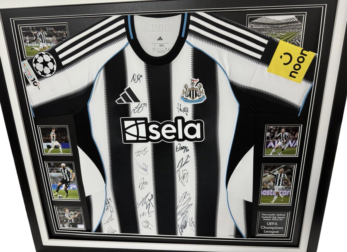 MatrixFrames's tweet photo. Toon, Toon, Toon Army! The Magpies perfectly captured in this signed shirt framed montage! 🖤🤍

#NewcastleUnited #StJamesPark #Football #Magpies #ToonArmy #NUFC #NewcastleUnitedFC https://t.co/J7b3FWiICc