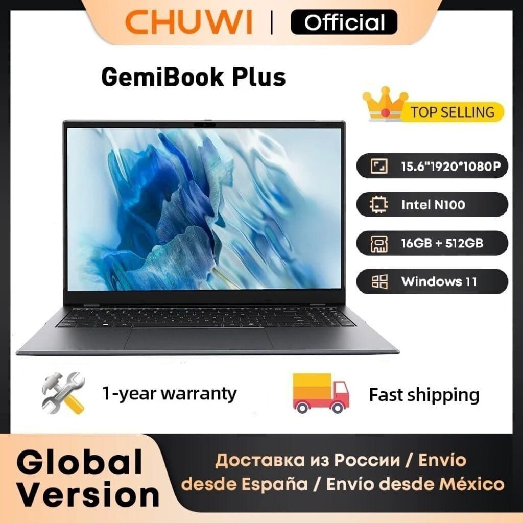 Daleel's tweet photo. لابتوب تشو وي CHUWI GemiBook Plus, معالج Intel N150/N100، ذاكرة RAM 16GB، تخزين SSD 512GB https://t.co/V9zUNLjqDv https://t.co/t7RpBi7dN6