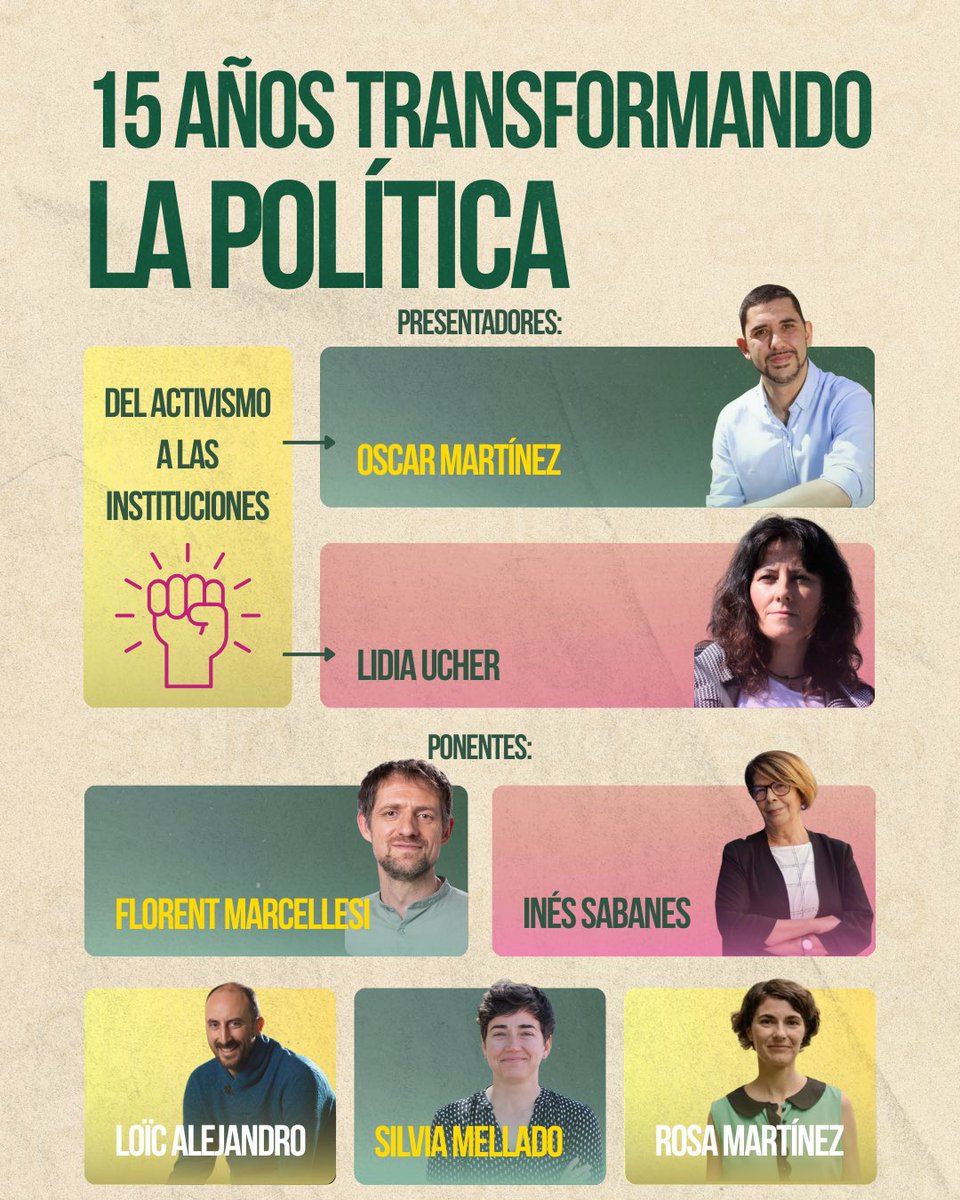 PartidoVerde_es's tweet photo. Hace 15 años nació una idea: hacer política mirando más lejos.
Desde los territorios, desde el activismo, desde las instituciones y desde Europa, hemos trabajado para defender un país más justo, más democrático, más sostenible y más vivo.
#PartidoVerde #15Aniversario #FuturoVerde https://t.co/n7DKw3y9fY
