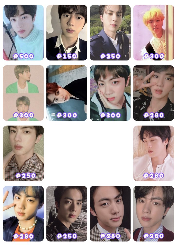 BoyzWith_Fun's tweet photo. WTS LFB BTS SEOKJIN PHOTOCARDS 
<help rt>
 
▪︎ ₱rice at pic (can tingi) 

📍 5 days DOP
📍May eta (secured) 
🌸 reply or dm "mine + pc" 

✅️All in Mint Condition

# ly tear answer orul82 pc mots 7 ver 1234 feather proof persona wings ynwa her fofo d&amp;w memo dvd butter be old https://t.co/aLbnjPjcYi