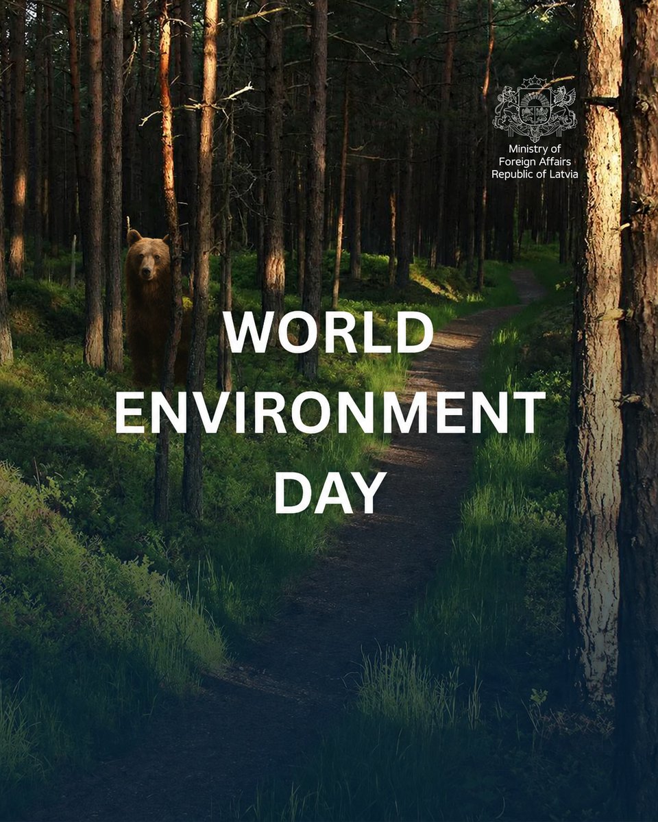 Latvian_MFA's tweet photo. Today we mark World Environment Day 🌍

Protecting our planet and tackling climate change is a shared global responsibility. Latvia, together with international partners, is reducing emissions and expanding renewable energy. 

Sustainable action and science‑based solutions are the key to a greener and safer future🌱

Let’s work together for the generations to come 🤝