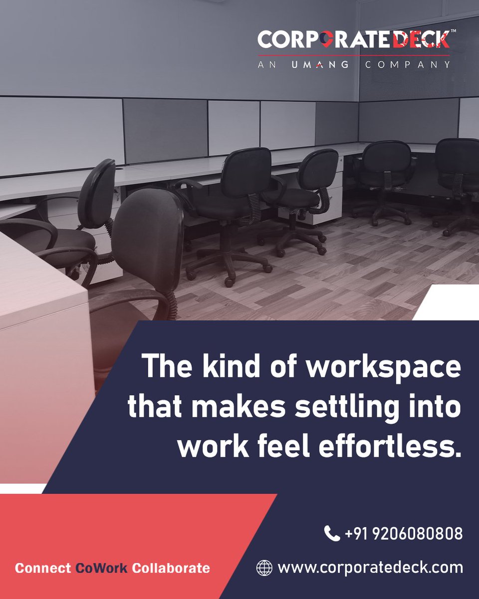 corpdeck's tweet photo. The kind of workspace that making settling into work feel effortless. 

Connect, Cowork, Collaborate.

#Coworking #CoworkingSpace #SharedWorkSpace #CorporateDeck #MargaoOffices #ProductiveCoWorkingSpaces #BusinessGoa #WorkspacesGoa #GoaRentals #Goa https://t.co/C3O14uK4Y0