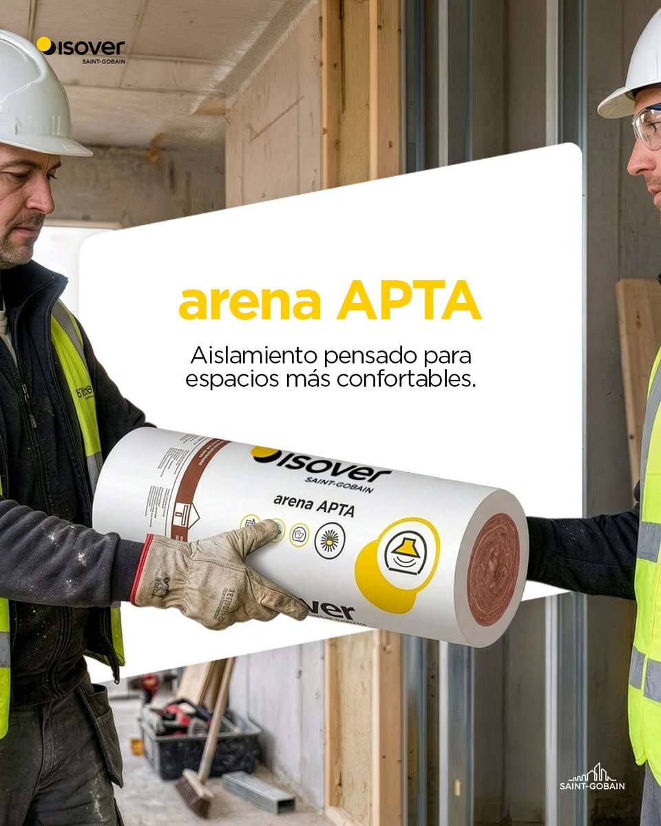 ISOVERes's tweet photo. Descubre arena APTA de Isover: lana mineral para mejorar el confort térmico y acústico en edificación, especialmente en sistemas de Placa con Yeso Laminado.
 
Tacto agradable, +50% de contenido reciclado y material 100% reciclable.
 
#MakingTheWorldABetterHome https://t.co/QkWOTZtjXM