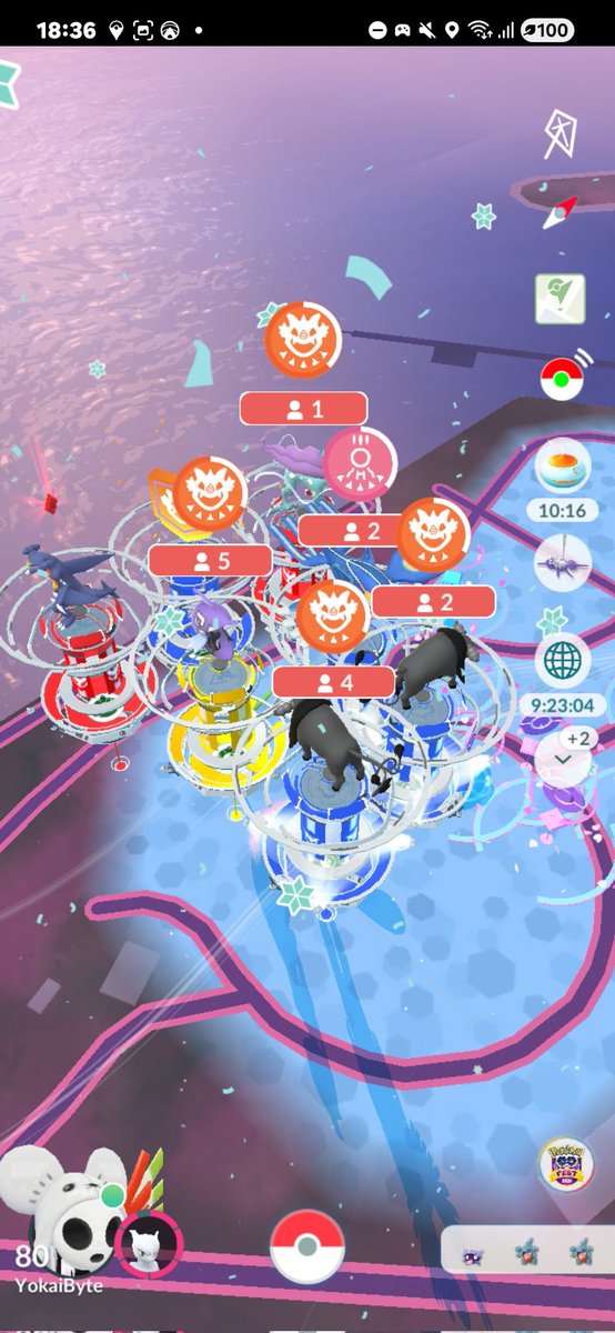 YokaiByte's tweet photo. @PokemonGoApp @ZyoniK I'd like to say I enjoyed the the whole week of raiding and catching Pokémon. 

Besides a few hiccups everything went well. 

The in-person event was fun tho there weren't many Mewtwo raids &amp; I would've enjoyed having more of those &amp; gyms in all areas.

Looking forward to the G.E https://t.co/DIbr7BhJT5